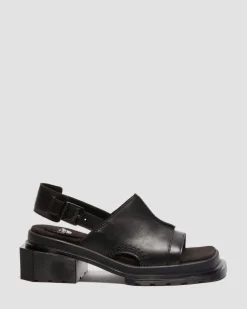 Maybole Wanama leather Sandals in Black