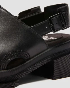 Maybole Wanama leather Sandals in Black