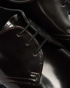 Mayfare Rub Off Leather Shoes in Cherry Red Arcadia