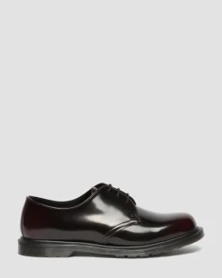 Mayfare Rub Off Leather Shoes in Cherry Red Arcadia
