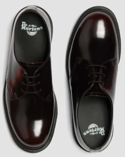 Mayfare Rub Off Leather Shoes in Cherry Red Arcadia