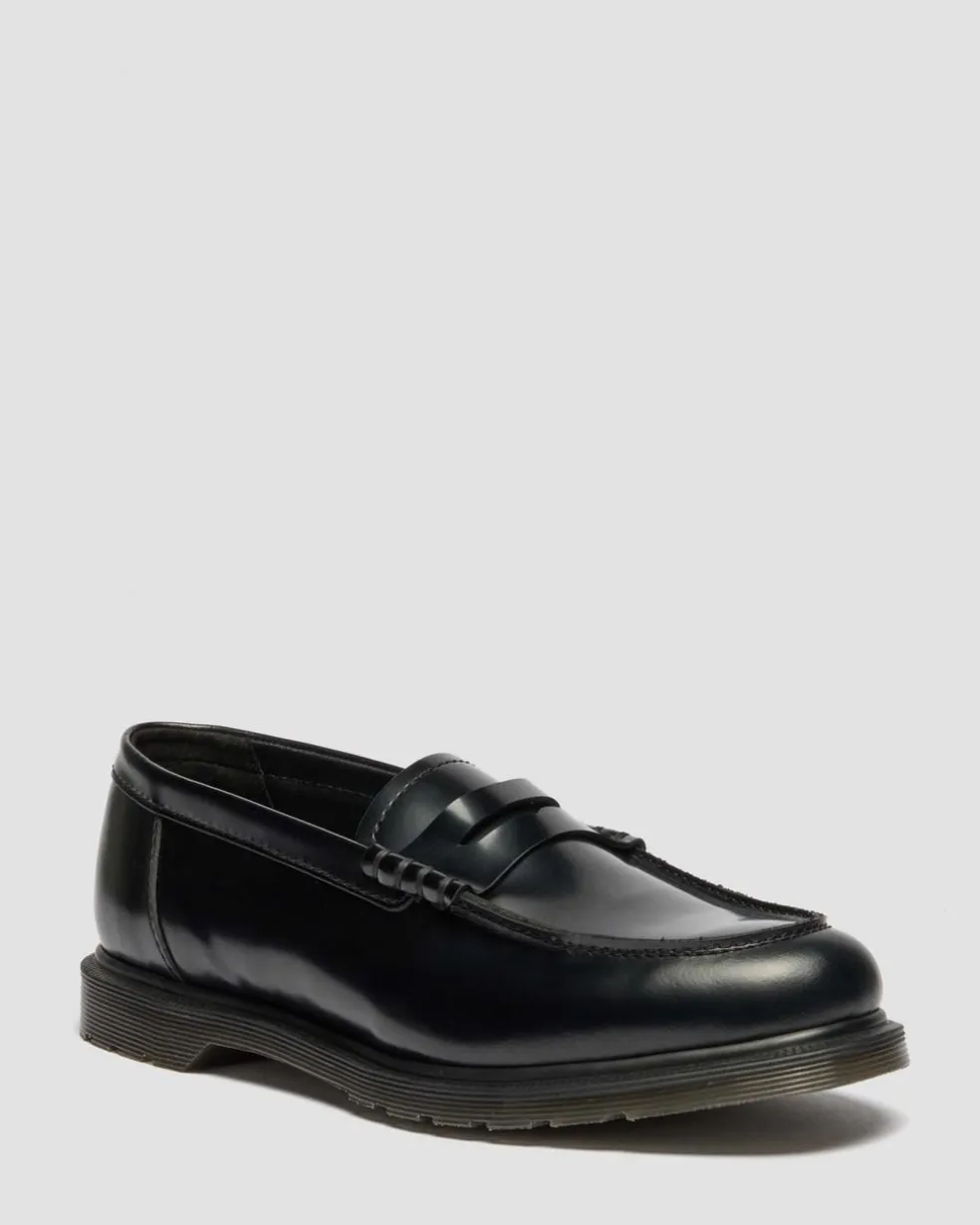 Mayfare Smooth Leather Loafers in Black
