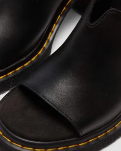 Millee Leather Open Toe Sandals in Black