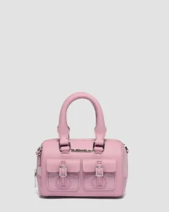 Mini Top Handle Patent Leather Bag in Dusty Rose