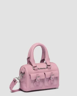Mini Top Handle Patent Leather Bag in Dusty Rose