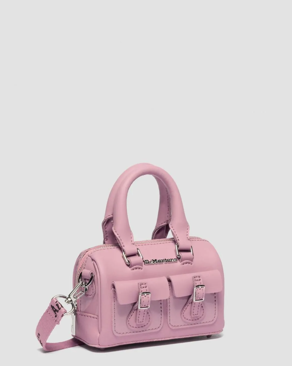 Mini Top Handle Patent Leather Bag in Dusty Rose