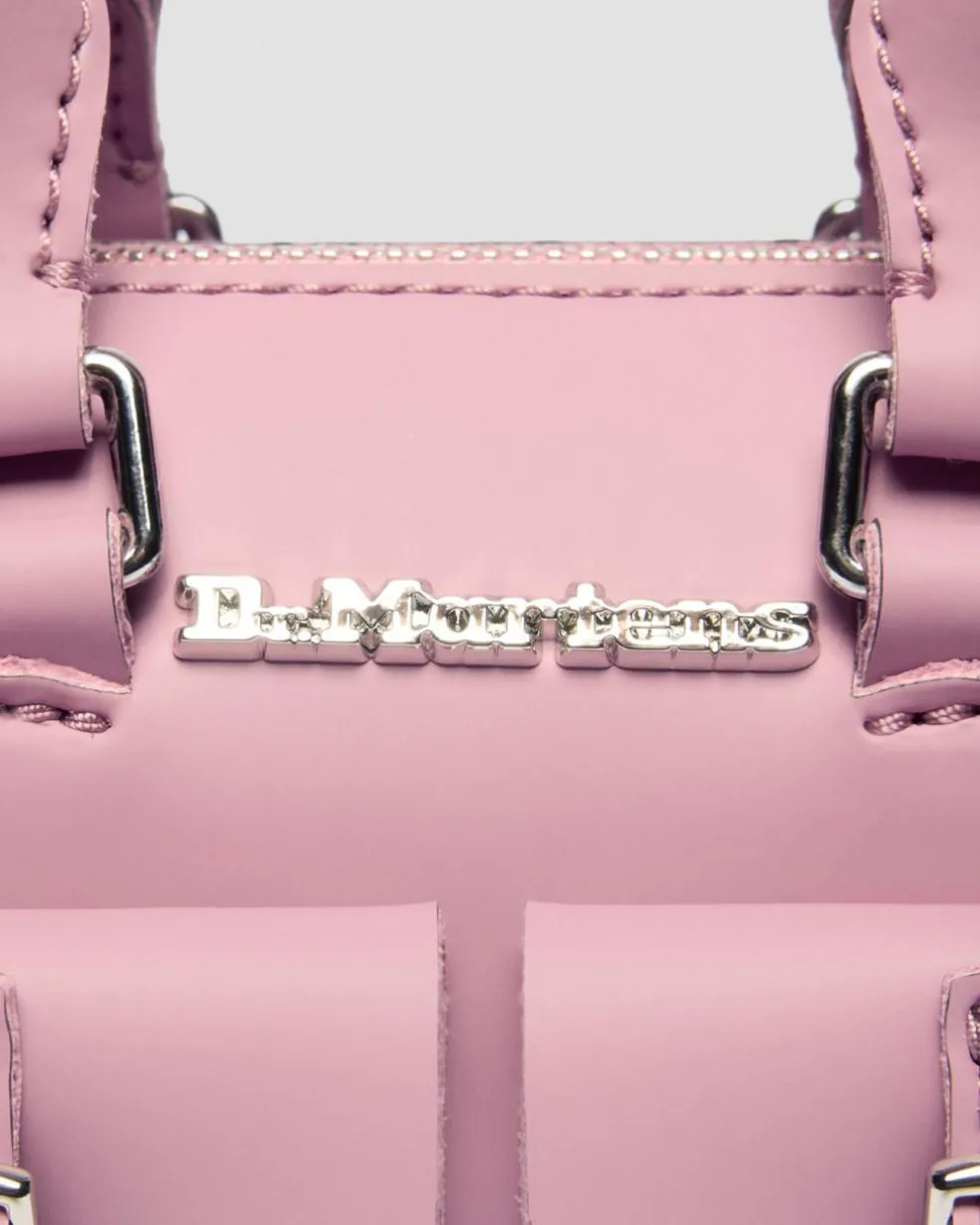 Mini Top Handle Patent Leather Bag in Dusty Rose