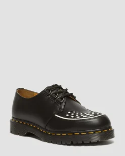 Ramsey Smooth Leather Creepers in Black