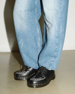 Ramsey Smooth Leather Creepers in Black
