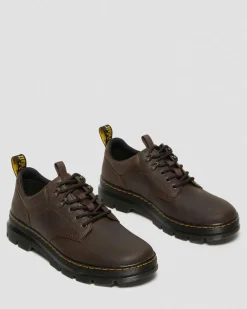 Reeder Crazy Horse Leather Utility Shoes in Dark Brown