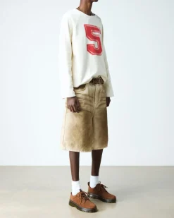 Reeder Greasy Suede Utility Shoes in Desert Brown