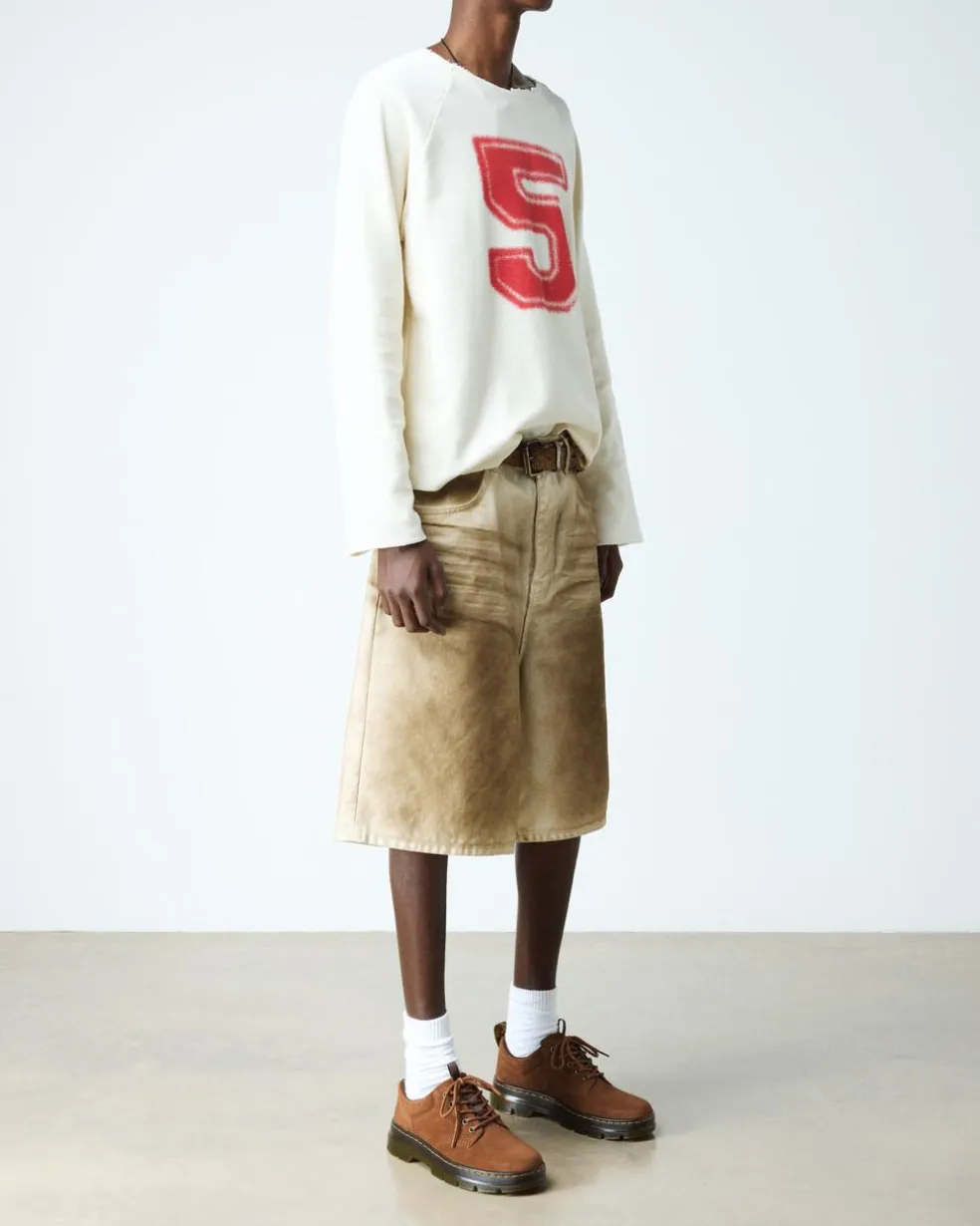 Reeder Greasy Suede Utility Shoes in Desert Brown