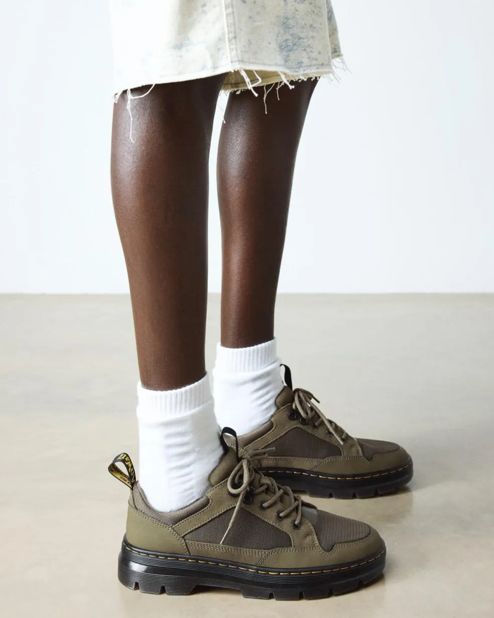 Reeder Mk.02 Canvas & Genix Nappa Utility Shoes in Dms Olive
