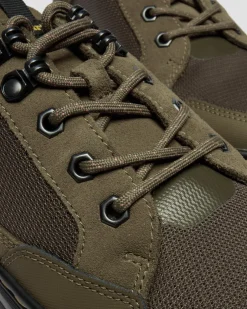 Reeder Mk.02 Canvas & Genix Nappa Utility Shoes in Dms Olive