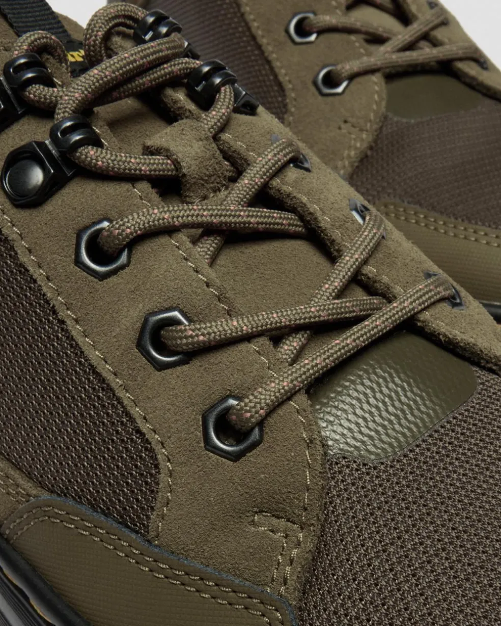 Reeder Mk.02 Canvas & Genix Nappa Utility Shoes in Dms Olive