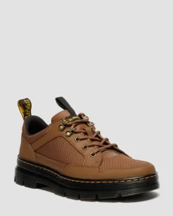 Reeder MK.02 Canvas & Leather Utility Shoes in Sepia Brown