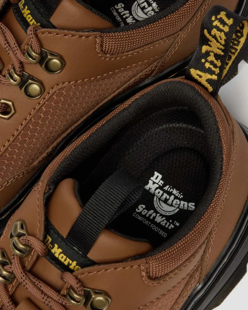 Reeder MK.02 Canvas & Leather Utility Shoes in Sepia Brown