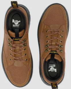 Reeder MK.02 Canvas & Leather Utility Shoes in Sepia Brown