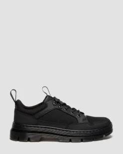 Reeder MK.02 Canvas & Leather Utility Shoes in Black