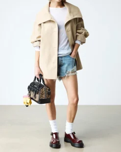 Rejena Mary Jane Lacquered Leather Shoes in Cherry Red