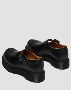Rejena Mary Jane Old Harness Leather Shoes in Black