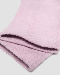 Short Tie Dye Organic Cotton Blend Socks in Dusty Rose
