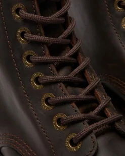 Sinclair Crazy Horse leather platform boots in Dark Brown