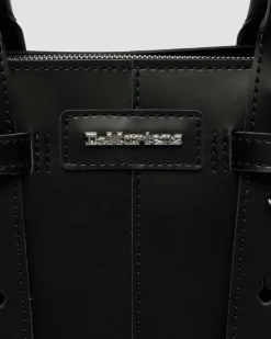 Small Leather Tote Bag in Black