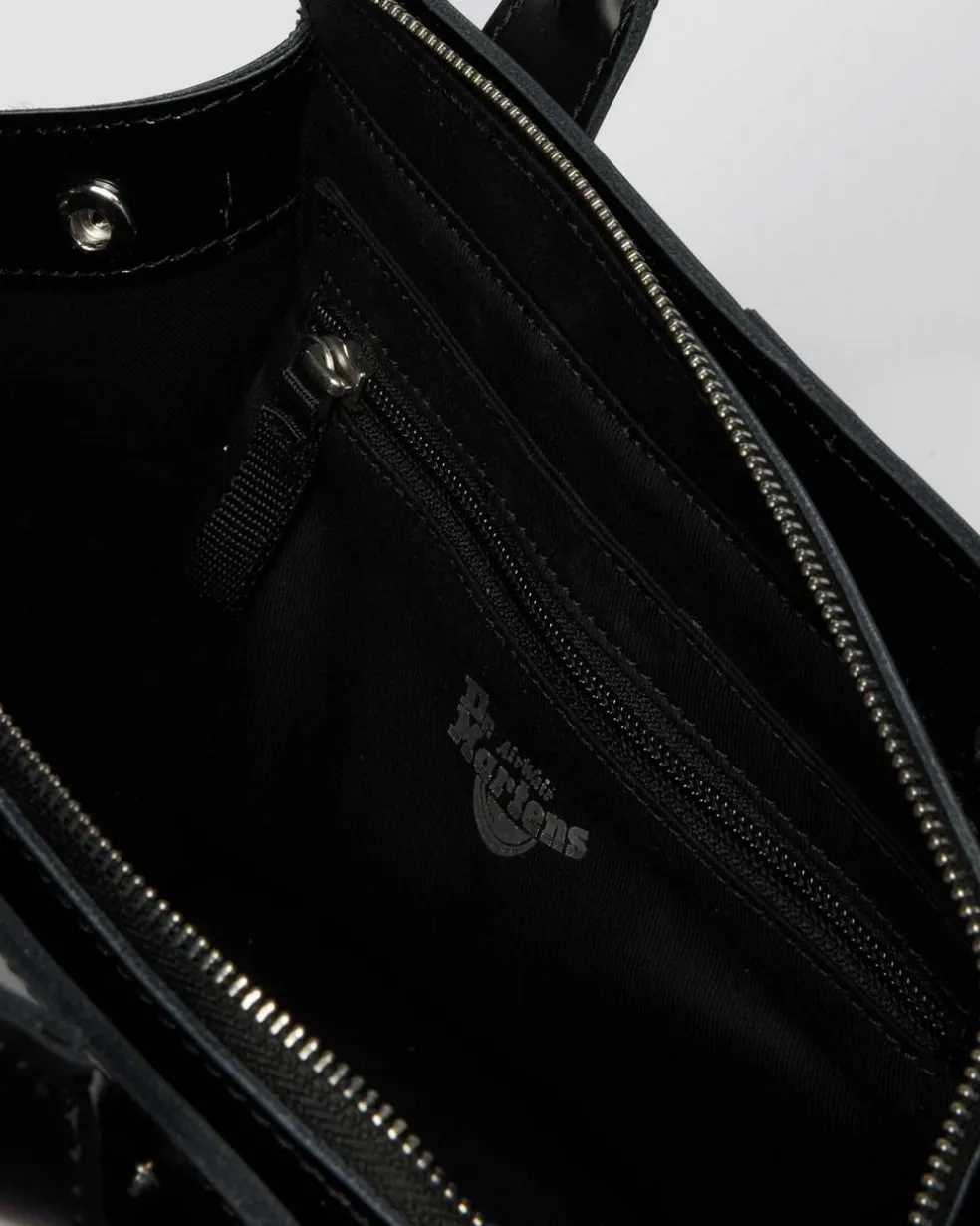 Small Leather Tote Bag in Black