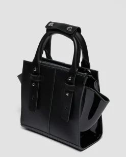 Small Leather Tote Bag in Black