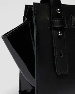 Small Leather Tote Bag in Black