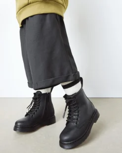 Toddler 1460 Faux Fur Lined Boots in Black