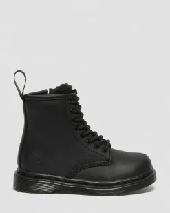 Toddler 1460 Faux Fur Lined Boots in Black