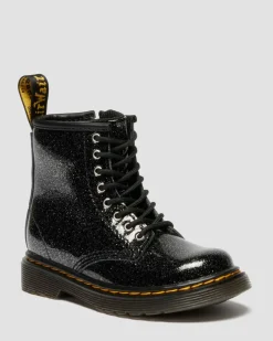 TODDLER 1460 GLITTER PATENT LEATHER BOOTS in Black