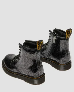 TODDLER 1460 GLITTER PATENT LEATHER BOOTS in Black