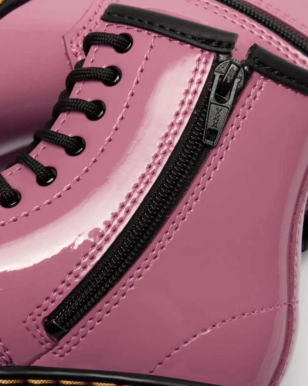 Toddler 1460 Patent Lamper Leather Boots in Dms Pink