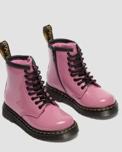 Toddler 1460 Patent Lamper Leather Boots in Dms Pink