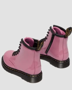 Toddler 1460 Patent Lamper Leather Boots in Dms Pink
