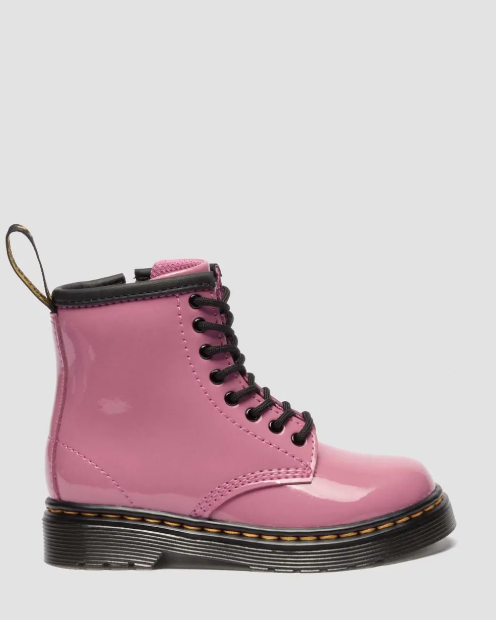 Toddler 1460 Patent Lamper Leather Boots in Dms Pink
