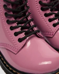 Toddler 1460 Patent Lamper Leather Boots in Dms Pink