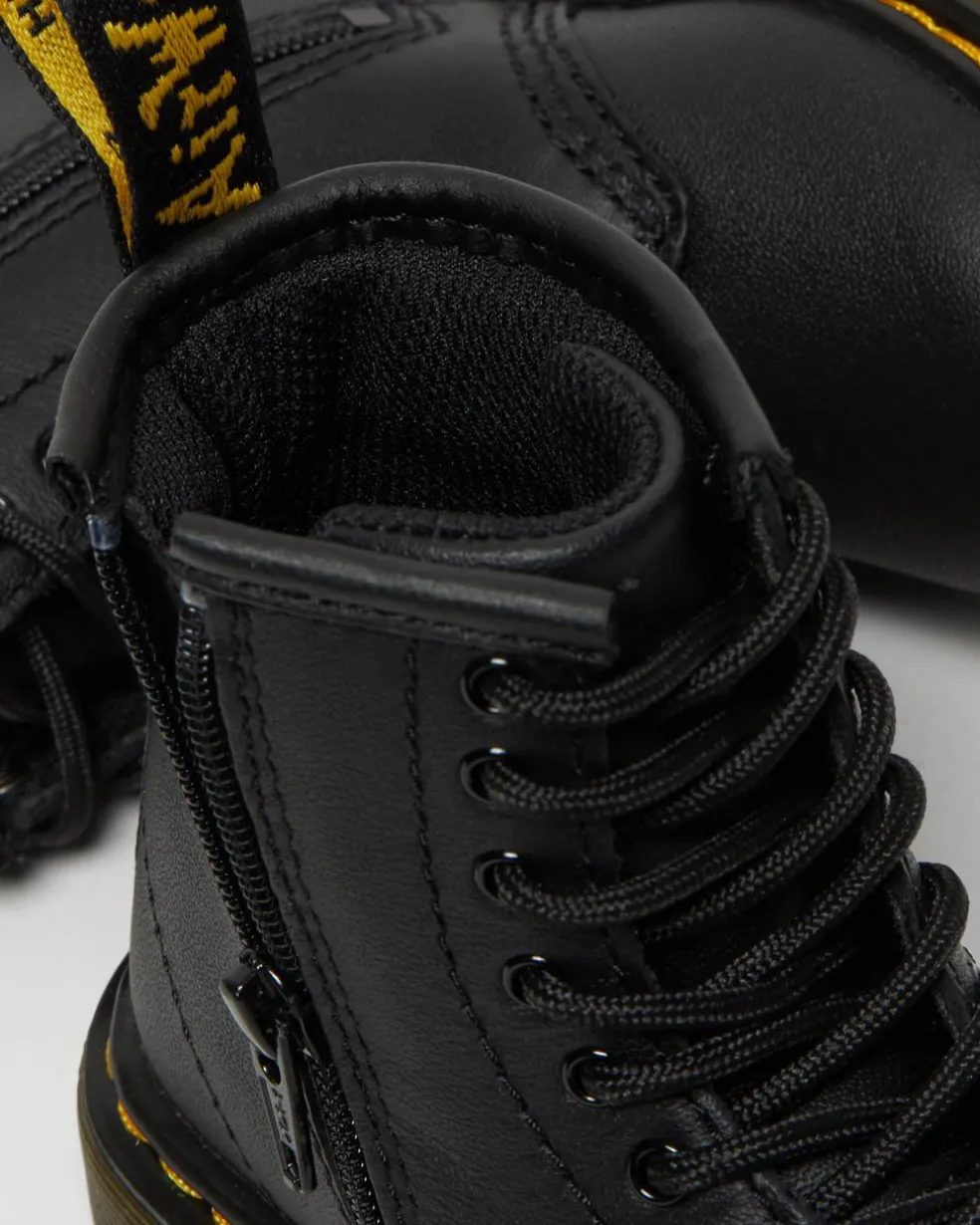 Toddler 1460 Softy T Leather Lace Up Boots in Black