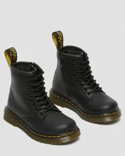 Toddler 1460 Softy T Leather Lace Up Boots in Black