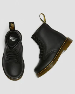 Toddler 1460 Softy T Leather Lace Up Boots in Black