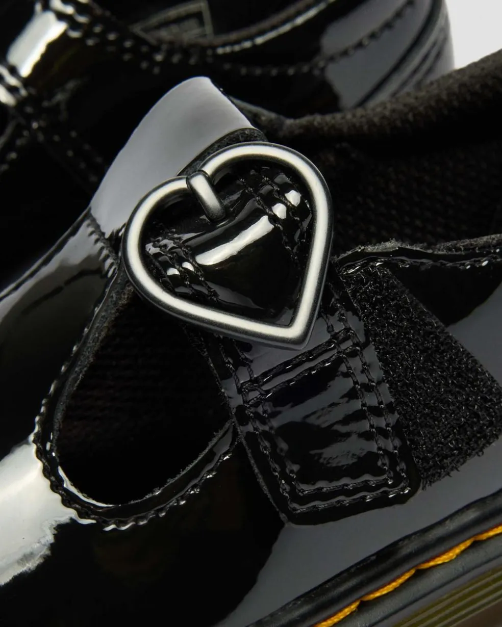 Toddler Polly II Heart Patent Leather Shoes