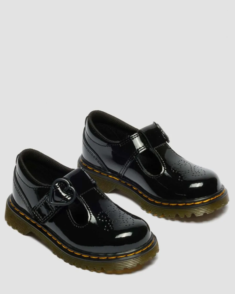 Toddler Polly II Heart Patent Leather Shoes