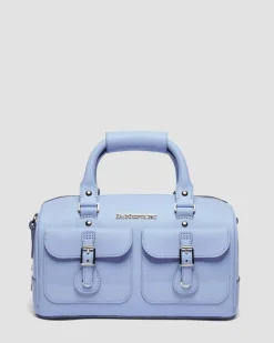 Top Handle Kiev & Patent Leather Bag in Cornflower Blue