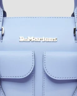 Top Handle Kiev & Patent Leather Bag in Cornflower Blue