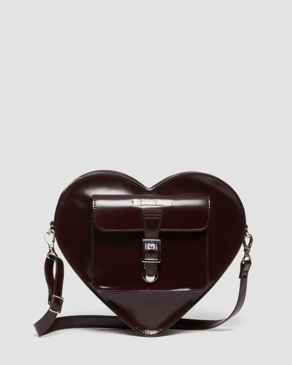 Vegan Heart Shaped Backpack in Cherry Red Arcadia
