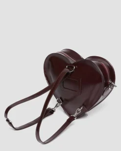 Vegan Heart Shaped Backpack in Cherry Red Arcadia