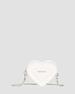 Vegan Mini Heart Shaped Bag in White